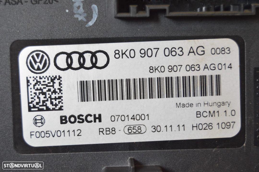 CENTRALINA COMANDO SISTEMA CONFORT MODULO ELETRONICO 8K0907063AG AUDI A5 8T3 SLINE A4 B8 8K Q5 RS5 - 6