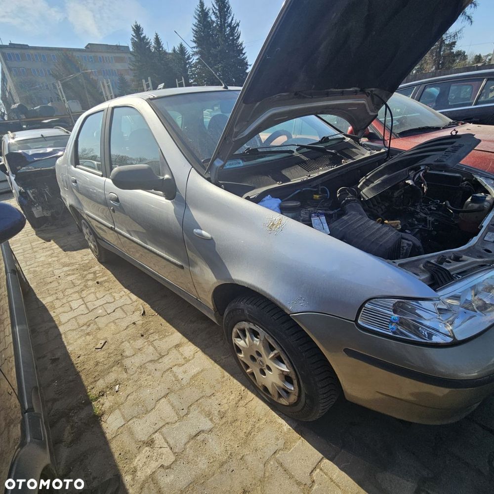 FIAT ALBEA, kareta (sedan) 2003r 1,3 B 59 kW / 80KM  pojazd na części: maska, zderzak, drzwi, szyby, lusterka, chłodnica ... - 9