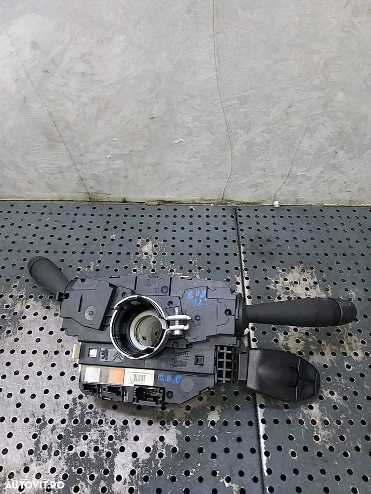 Bloc manete semnalizare stergator parbriz tempomat cu spirala volan peugeot 208 1 ca cc 98081767zd - 2