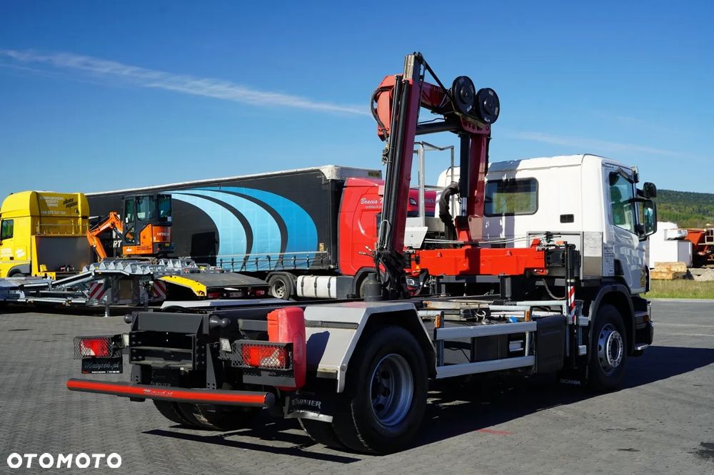 Scania P 250 / 4X2 / SIŁOWNIK DO WYWROTU /  + HDS HMF 635 K2 /  / MAX WYSÓW 7 M / STEROWANIE RADIOWE / ROTATOR /  EURO 6 - 12