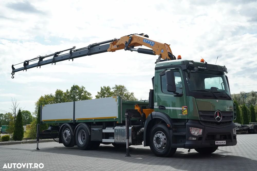 Mercedes-Benz ANTOS 2540 / 6x2 / 6.4 M LIVRARE / MACARA EFFER 265 / MAX. CAPACITATE DE RIDICARE 7.475 KG / TELECOMANDĂ / PUNȚ DE DIRECȚIE - RIDICARE / EURO 6 - 8