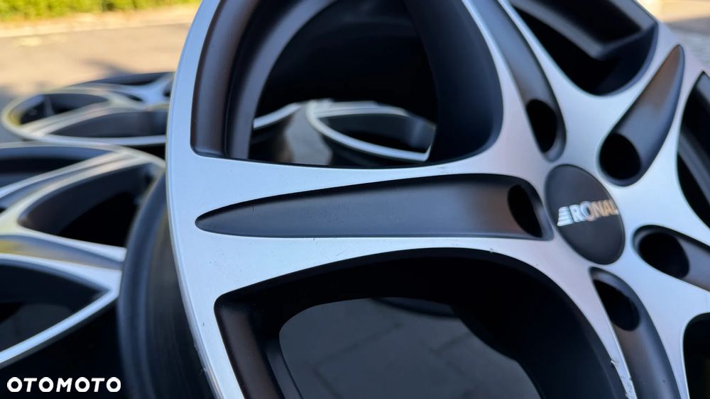 Alufelgi r17 5x112 koła aluminiowe ET35 8J Mercedes Audi Seat VW Skoda felgi Ronal r56 KBA48936 - 9