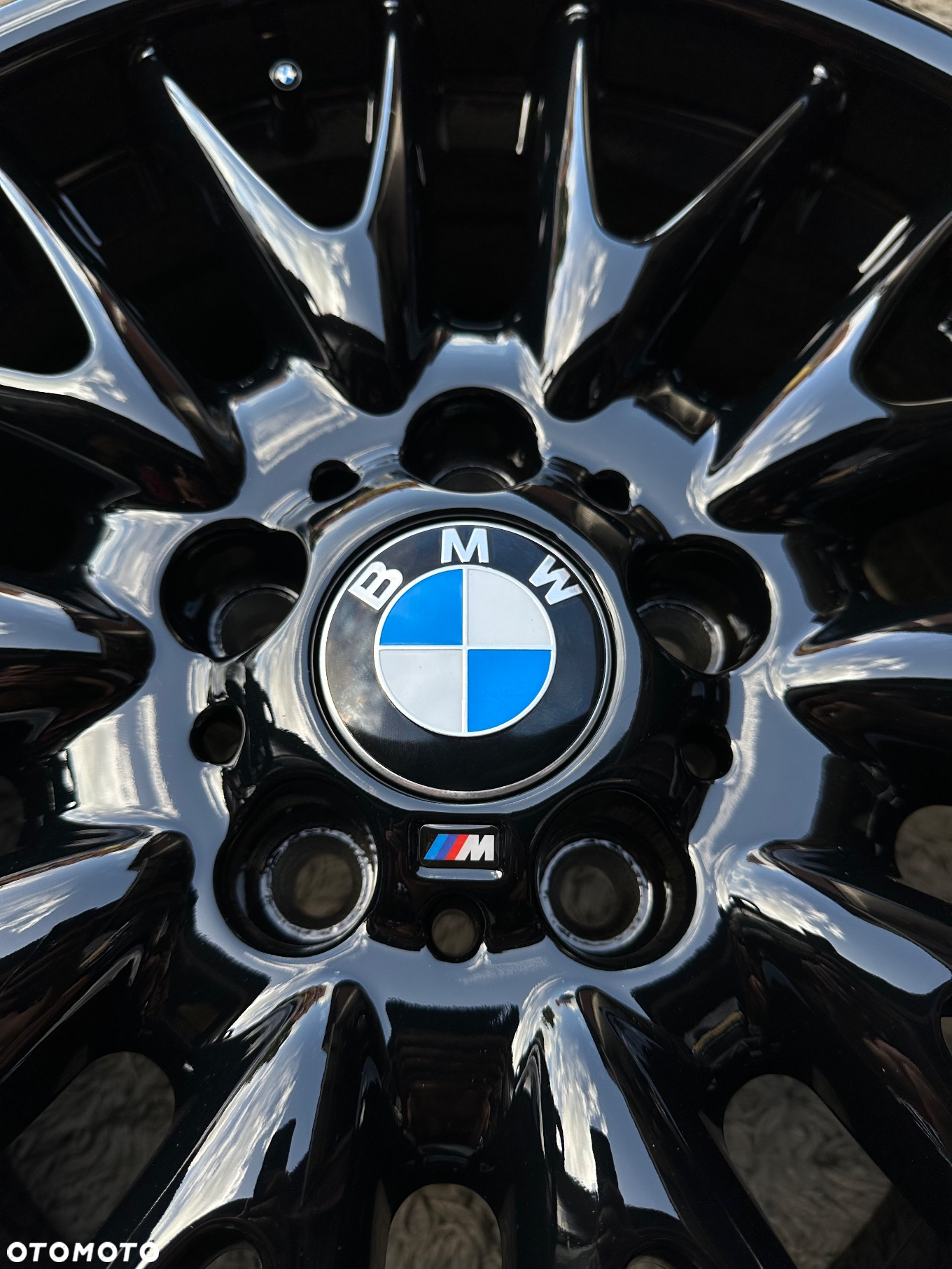 8j 8.5j oryginalne czarne felgi 18 BMW 5x120 M pakiet Styling 72 seria 1 3 E36 E46 E90 Z3 Z4 E81 E87 F20 F30 F32 ET47 ET50 Black piano - 7