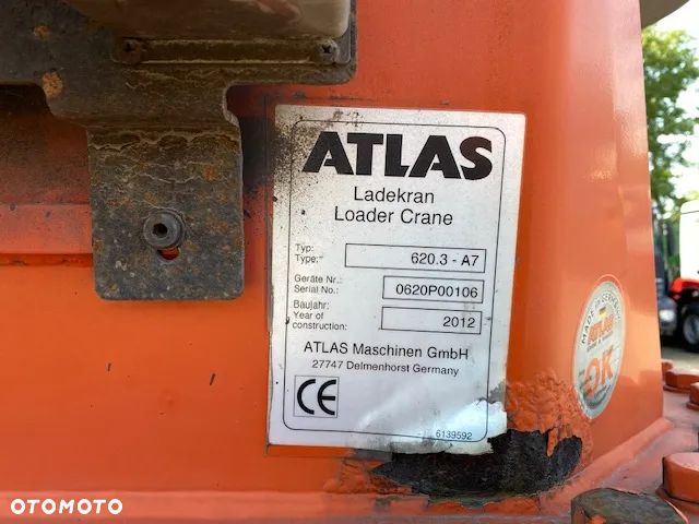 Mercedes-Benz Actros 3348  6x4 żuraw ATLAS 620.3 sterowanie radiowe - 15