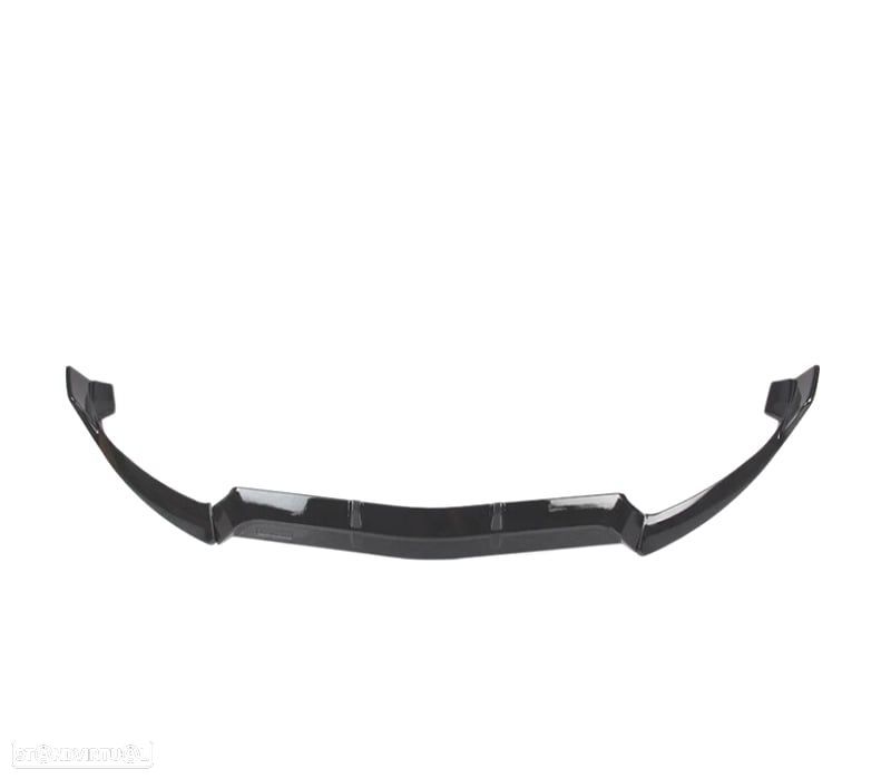 SPOILER LIP FRONTAL MERCEDES CLASE C W205 18-21 LOOK AMG PRETO BRILHANTE - 6
