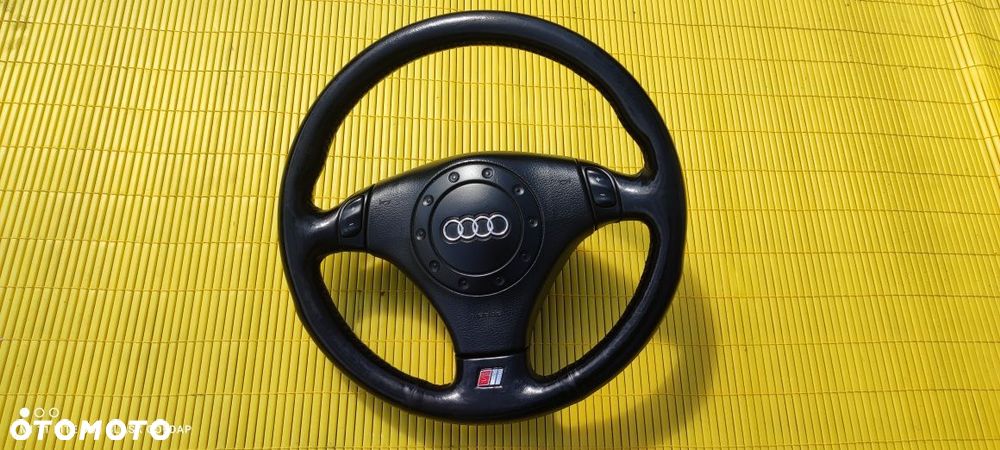 Kierownica Trójramienna Ładna Czarna Audi S6 4.2 Q 340 KW 2000 rok