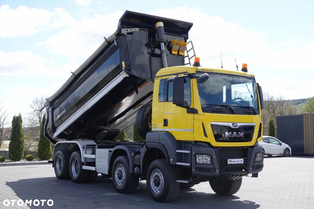MAN TGS 41.460 / 8X8 / WYWROTKA TYLNOZSYPOWA / MANUAL / HARDOX / KH-KIPPER / 2017 ROK / - 9