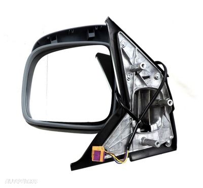 Oglinda exterioara VW Transporter (T5)/Multivan 04.2003-10.2009 stanga/dreapta Crom Asferica Electrica Cu Incalzire, carcasa grunduita, cu 5 pini, Max View - 1