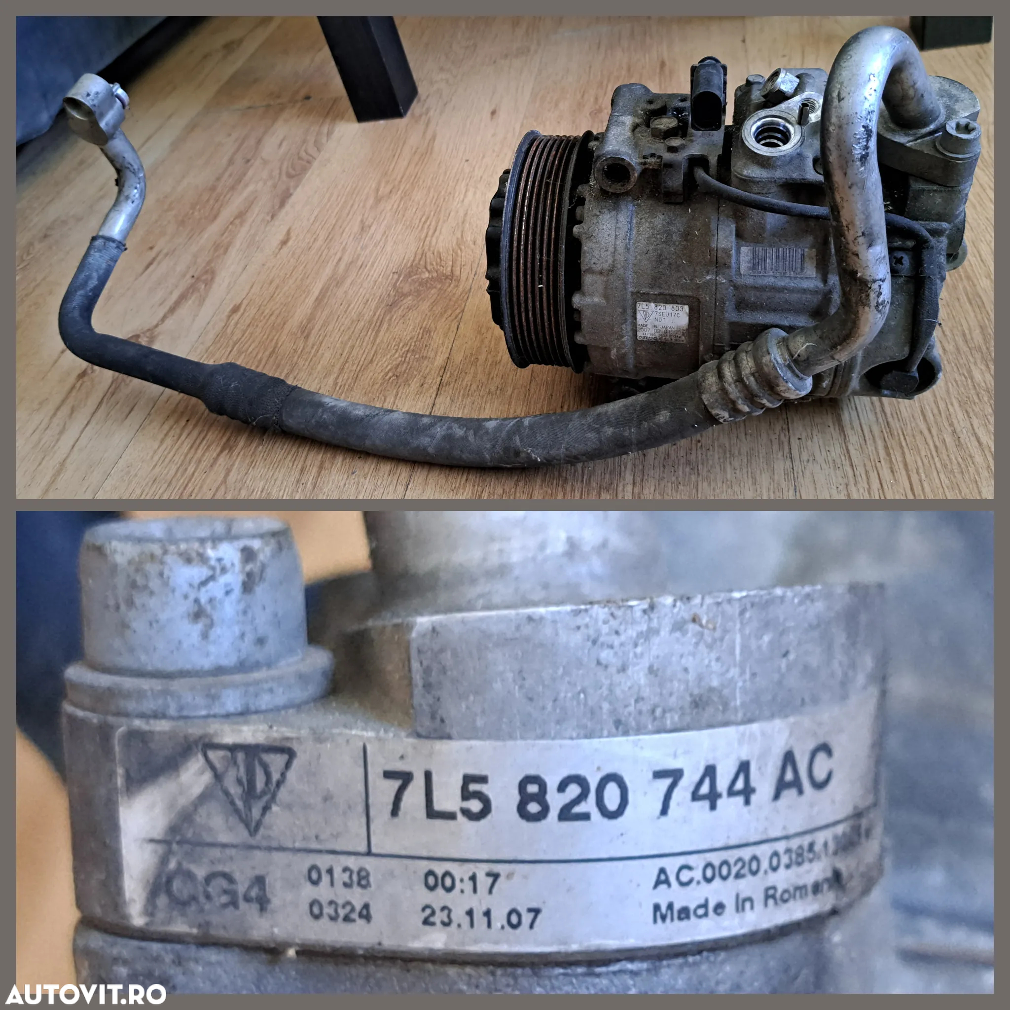 Compresor clima ac aer conditionat climatronic Skoda Citigo 1.0 mpi Volkswagen vw Up 1.0 i Skoda Fabia 1.2 i Seat Ibitza 1.2 fsi Audi A2 Seat Cordoba Alfa Romeo GT Fiat Doblo multipla - 6