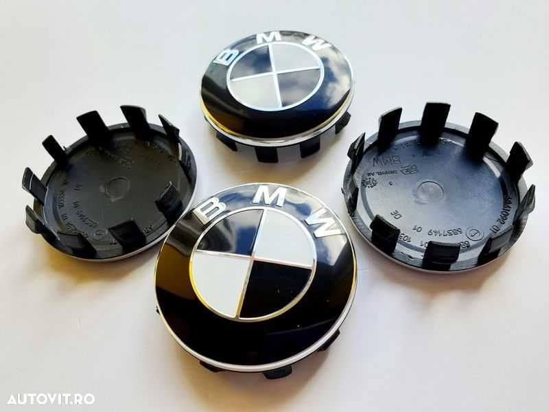 Set 4 Embleme Jante BMW 56mm 60mm 68mm Diferite Culori, Capace Roti - 3