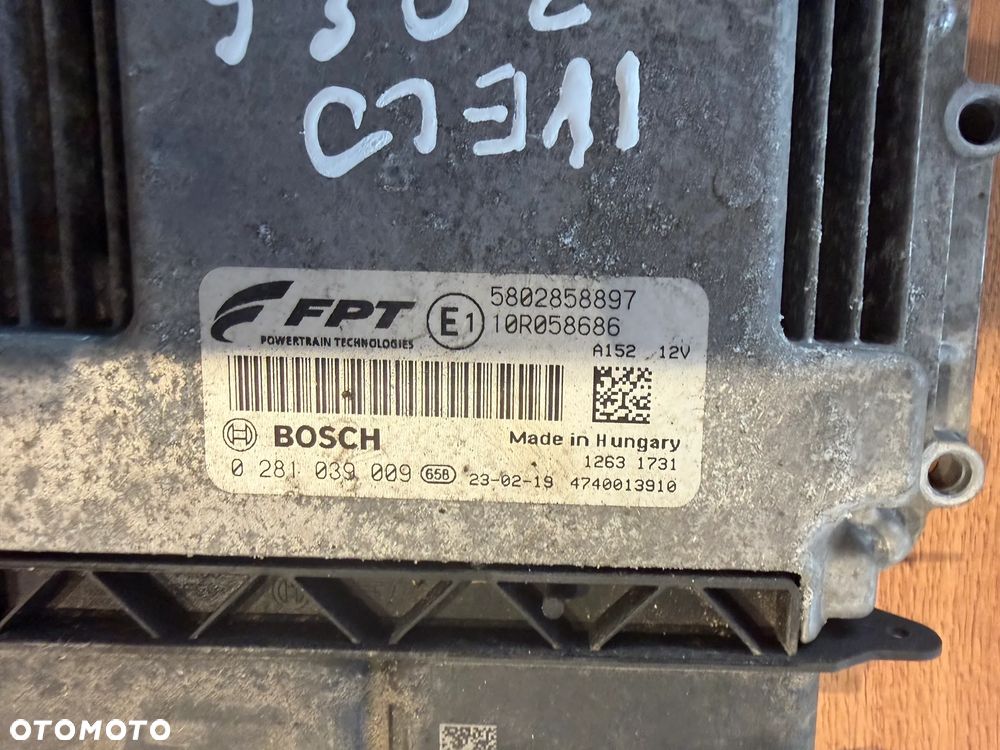 Iveco Daily 35s160 3,0 HPI 2-25r zestaw startowy sterownik 0281039009 - 2