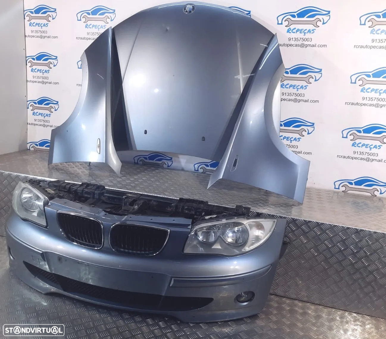 FRENTE COMPLETA BMW SERIE 1 E87 E81 PRELCI PRE-LCI CAPOT PARACHOQUES GUARDA-LAMAS OTICAS RADIADOR VENTILADOR FRENTE FIBRA REFORÇO - 2