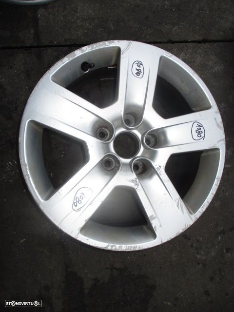Jogo De Jantes JGJANT969 AUDI A4  8E FASE 1 2005 1.9TDI 130CV 4P PRETO ET42 7X16 5X112 56Mm - 1