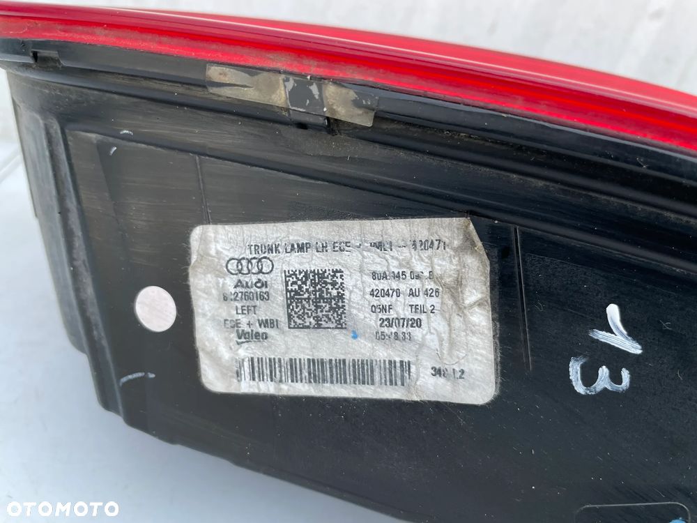 LAMPA LED LEWY TYŁ AUDI Q5 FY 80A 80A945093B - 8