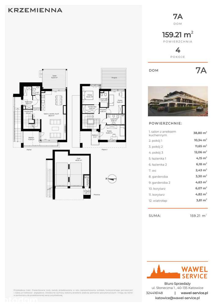 4-pokojowy dom 160m2 + taras Bezpośrednio - Pełny obrazek: 2/10