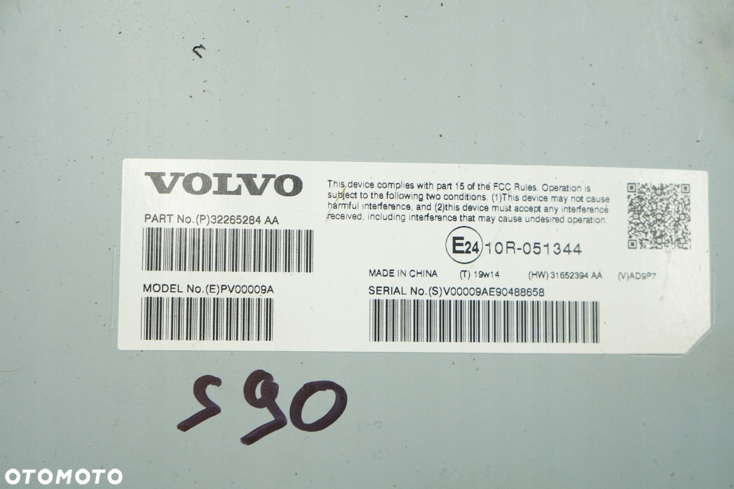 WZMACNIACZ MODUŁ AUDIO RADIA 32265284 VOLVO S90 V90 XC40 XC60 V60 S60 - 2