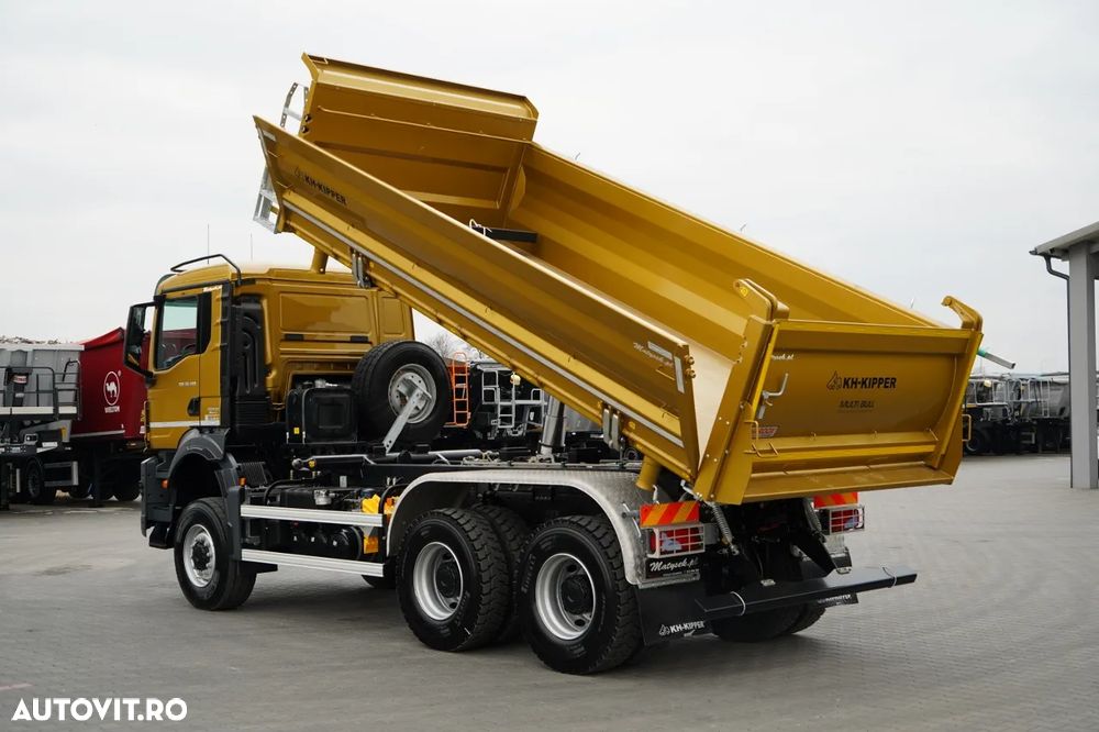 MAN TGS 33.480 / 6X6 / BASCULATOR 3 LATE / BORDMATIC / HYDROBRA / KH KIPPER / AUTOMAT / NOU / DISPONIBIL IMEDIAT / - 3