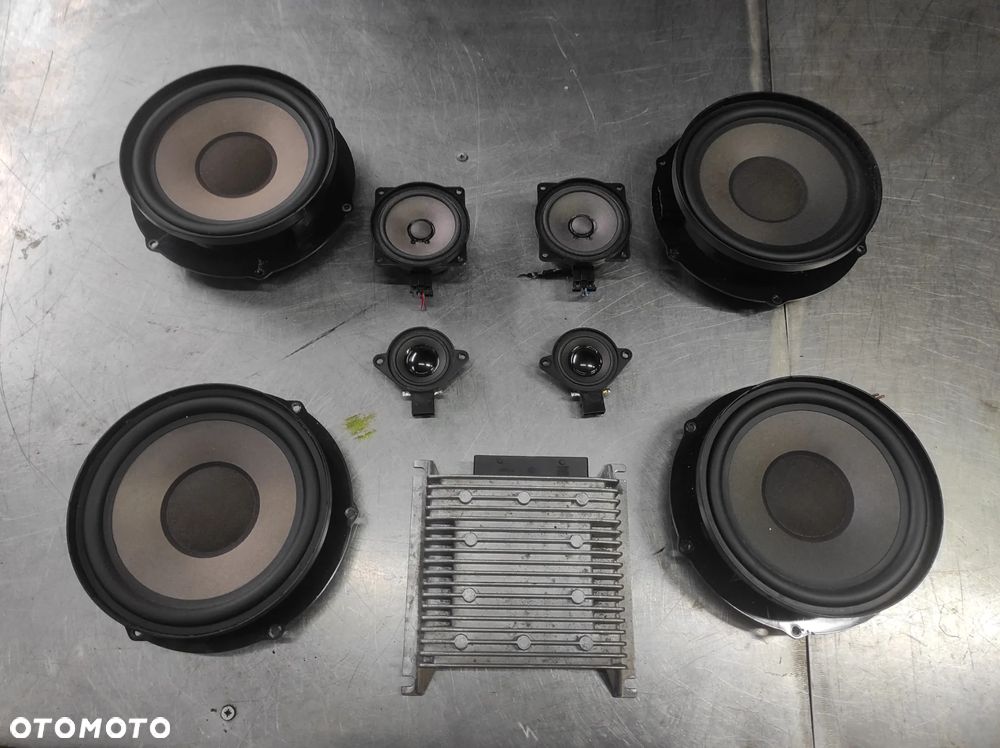 SKODA SUPERB 2 SOUND SYSTEM ZESTAW KOMPLETU GŁOŚNIKÓW ORAZ WZMACNIACZA 3T0035411D 3T003541E 3T0035411F 3T0035456 2OHM 4OHM WYSYŁKA !!! - 1