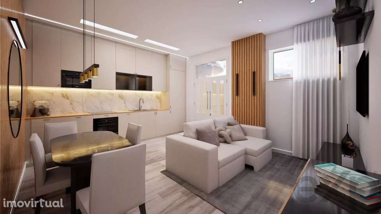 Excelente T2 remodelado com terraço - Grande imagem: 3/19