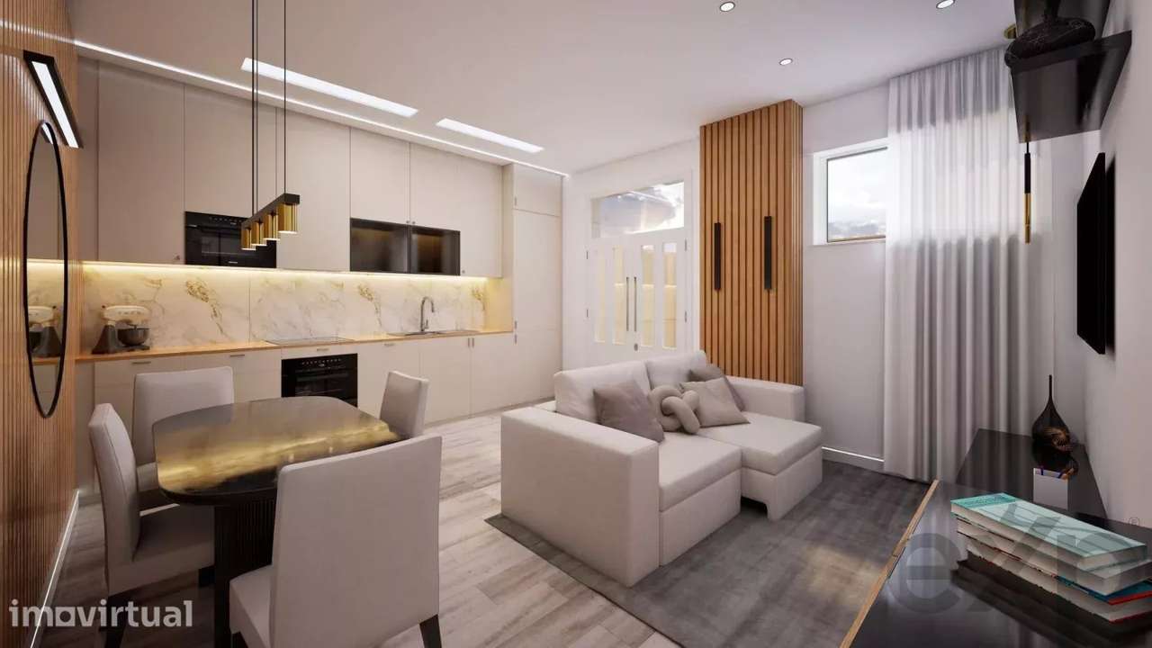 Excelente T2 remodelado com terraço - Grande imagem: 2/19