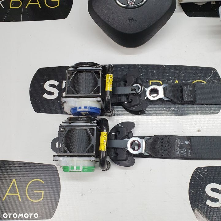 TOYOTA C-HR CHR DESKA ROZDZIELCZA KONSOLA KOKPIT PODUSZKI AIRBAG AIR BAG PASY KIT SET - 10