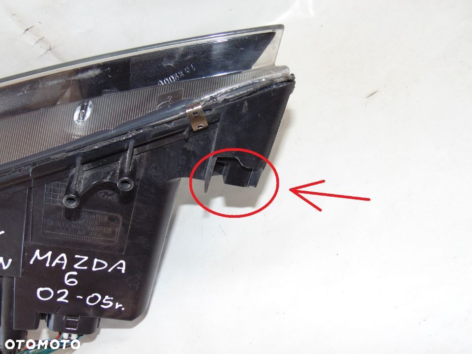 XENON lampa przednia przód prawa ksenon Mazda 6 I GG GY 02-05r EUROPA - 12