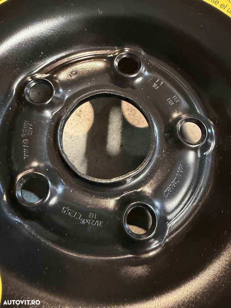 Roata rezerva vw golf 5,6,7 audi a3 8p, 8v, leon - 4