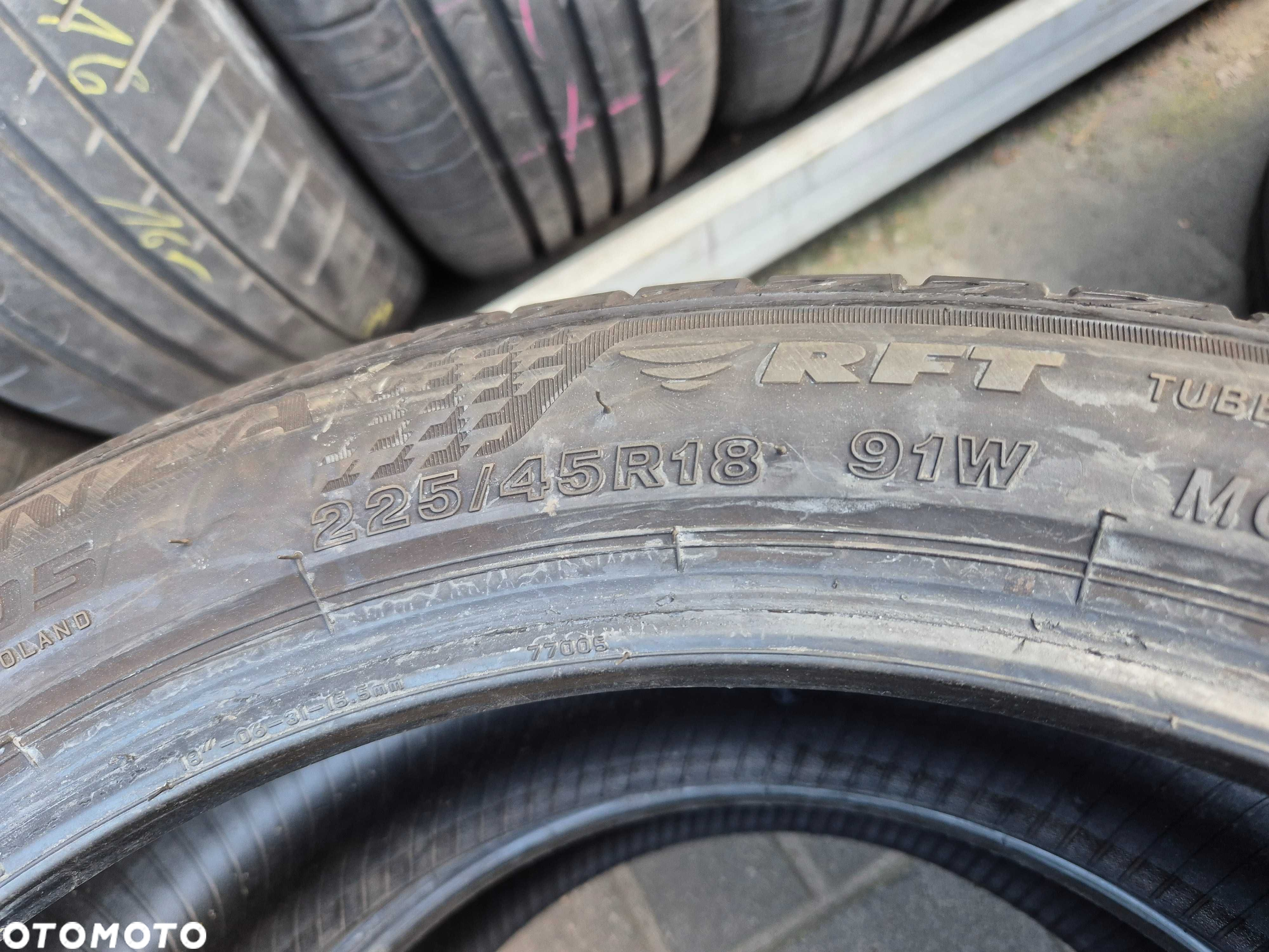 Bridgestone Turanza T005 225/45r18 91W 2023r Rant Run Flat N2876 - 2