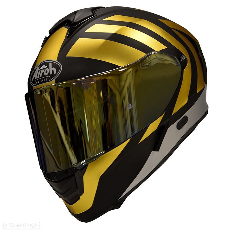 capacete spark scale gold limited edition airoh - 1