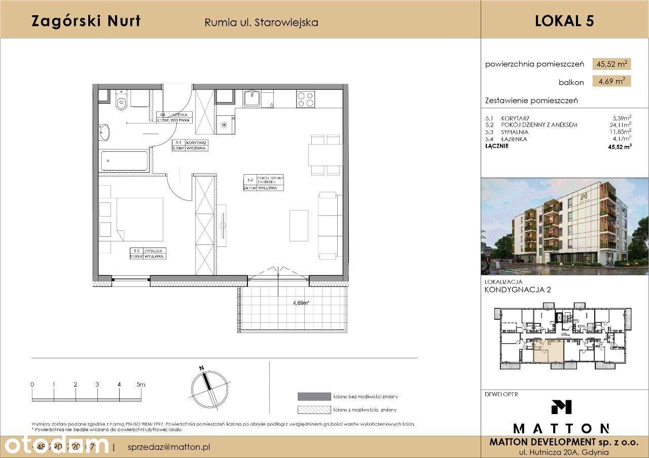 Mieszkanie z balkonem w centrum Rumi