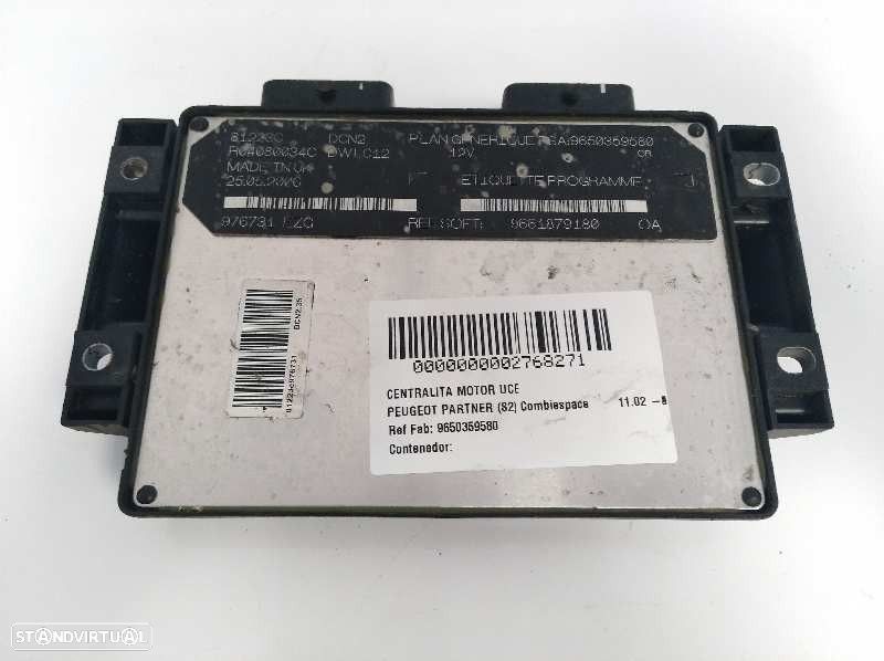 CENTRALINA MOTOR UCE PEUGEOT PARTNER ORIGIN COMBISPACE 2002 -9650359580 - 4