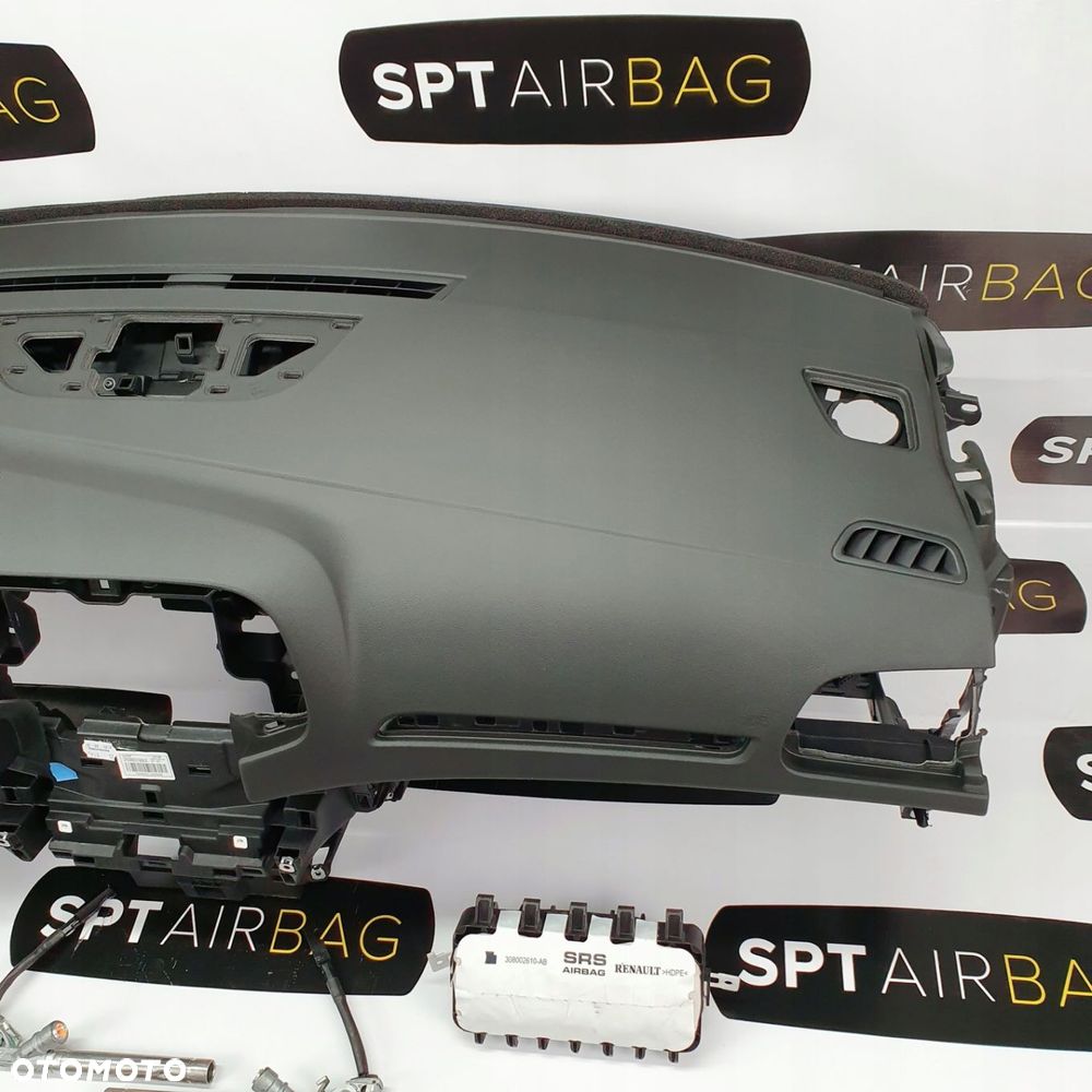 RENAULT MEGANE IV 4 DESKA ROZDZIELCZA KONSOLA KOKPIT PULPIT PODUSZKI AIRBAG AIR BAG PASY KIT SET - 3