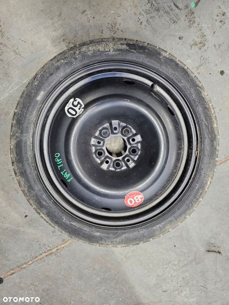 koło dojazdowe dojazdówka 16'' fiat tipo ii (2015-2020) 125/70/16 5x98 - 1