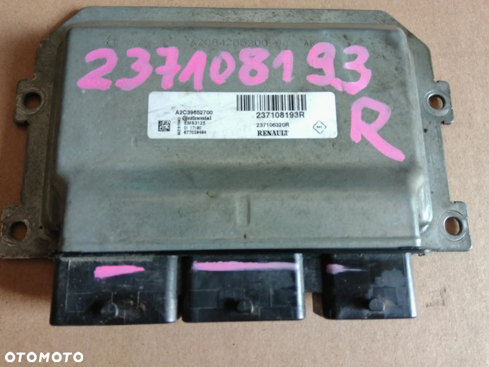 DACIA DUSTER 1,6 SCE H4M STEROWNIK SILNIKA MODUL ECU 237108193R LODGY DOKKER CZESCI ROZNE PYTAC