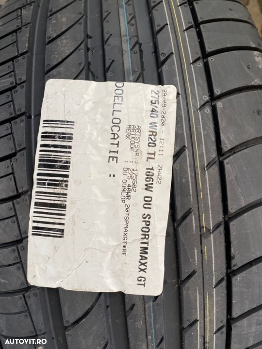 vand set anvelope 275/40/20-315/35/20 dunlop de vară runflat - 2