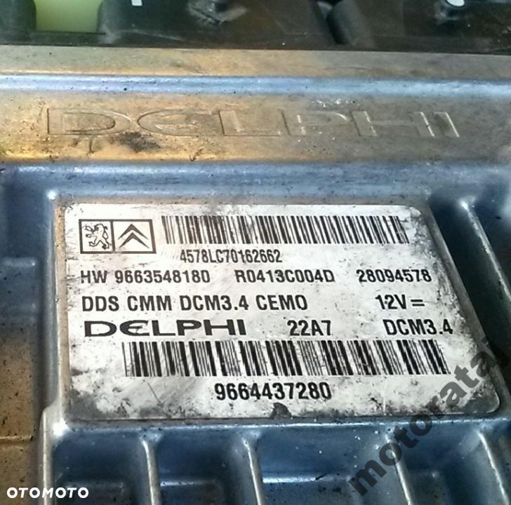 KOMPUTER PEUGEOT CITROEN 9664437280 HW9663548180 - 1