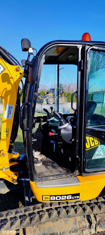 JCB JCB 8026 CTS mini Koparka 1317 MTG sprowadzona 3 łyżki szybkozłącze hydrauliczne piękny stan GOODBER 8025 - 7