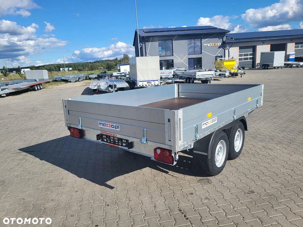Rydwan DOSTAWA platforma z burtami KOŁA POD SPODEM 300x195, DMC 2700kg, spawana rama - 5