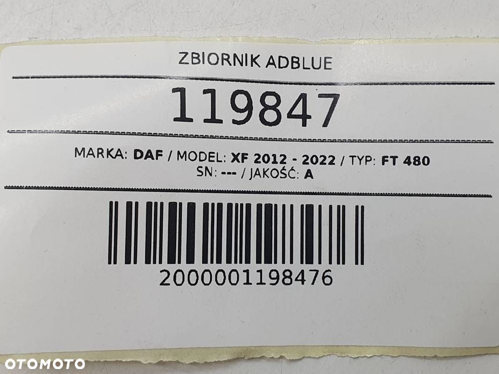 ZBIORNIK ADBLUE POMPA MODUŁ DAF XF 106 2022767 5506956 - 14