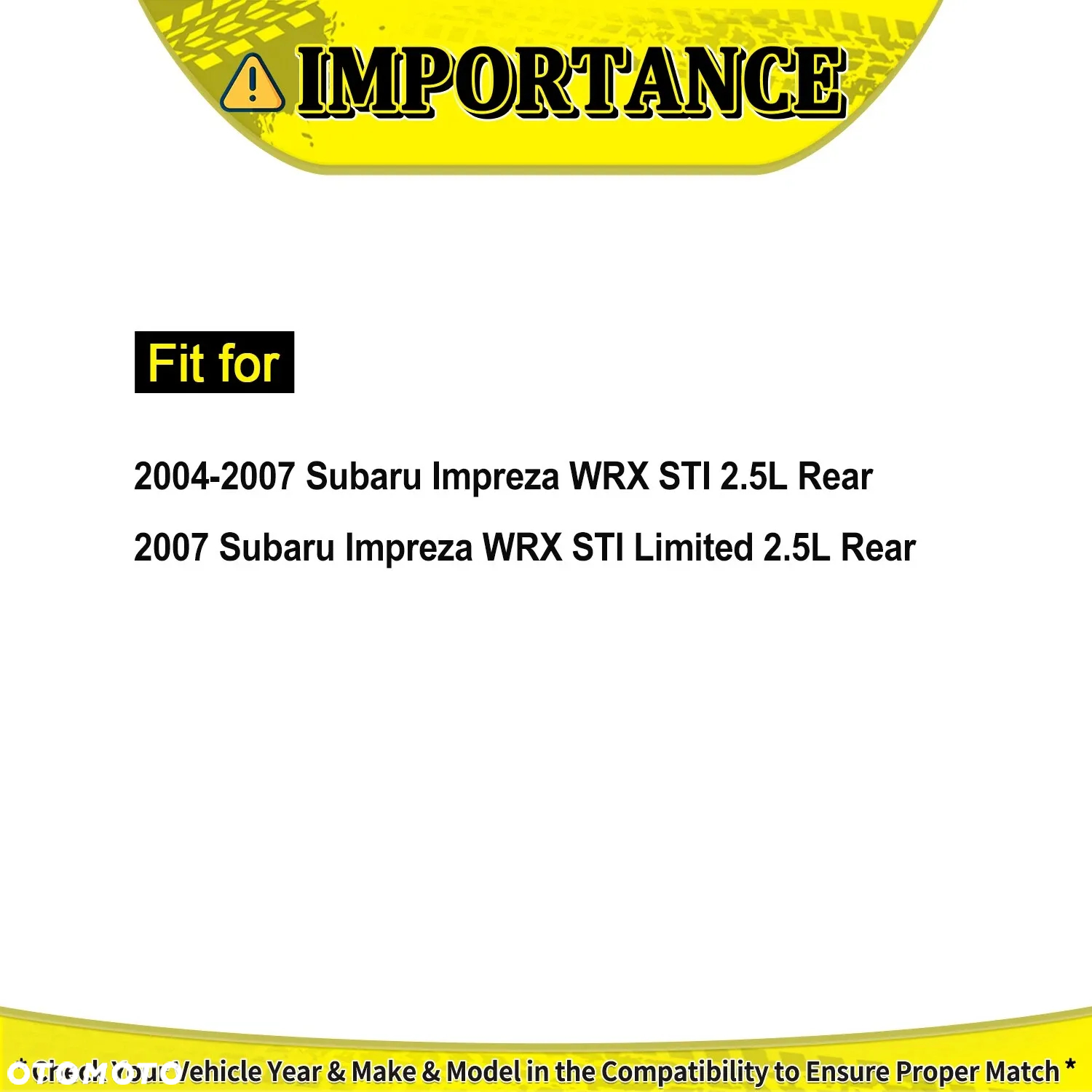 Komplet tylnych półosi dla Subaru Impreza WRX STI z roku 2004-2007 - 9