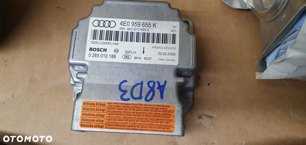 Poduszki pasy AIRBAG sensor zestaw naprawczy Audi A8 D3 Lift - 8