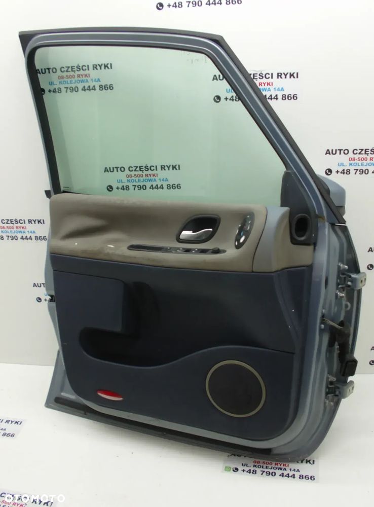 Renault Espace IV Drzwi Lewy Przód TED 47 Zamek Szyba Lusterko Szyba Boczki Zawiasy - 9