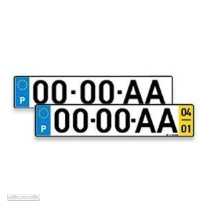 PLACAS DE MATRÍCULA EM ACRÍLICO - Matriculas - 2