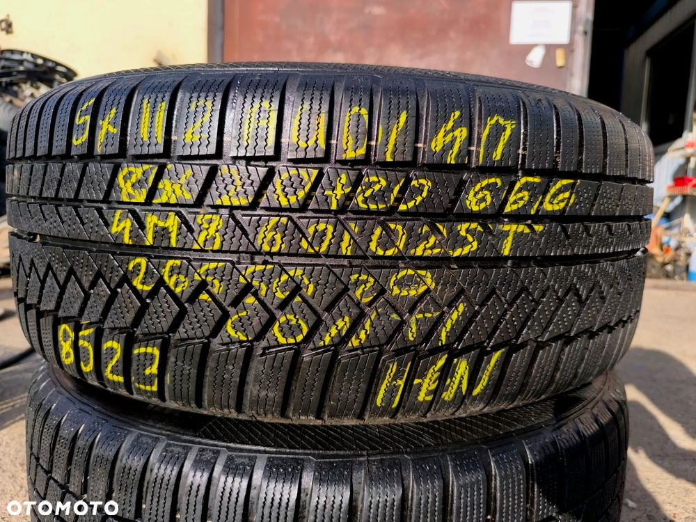 265/50R20 111H XL Opony Zimowe Zima CONTINENTAL AO WinterContact TS850 P TS 850P 850 8,5mm J.NOWE DEMO 23r. Legnica ALU-RAD 265/50 - 4