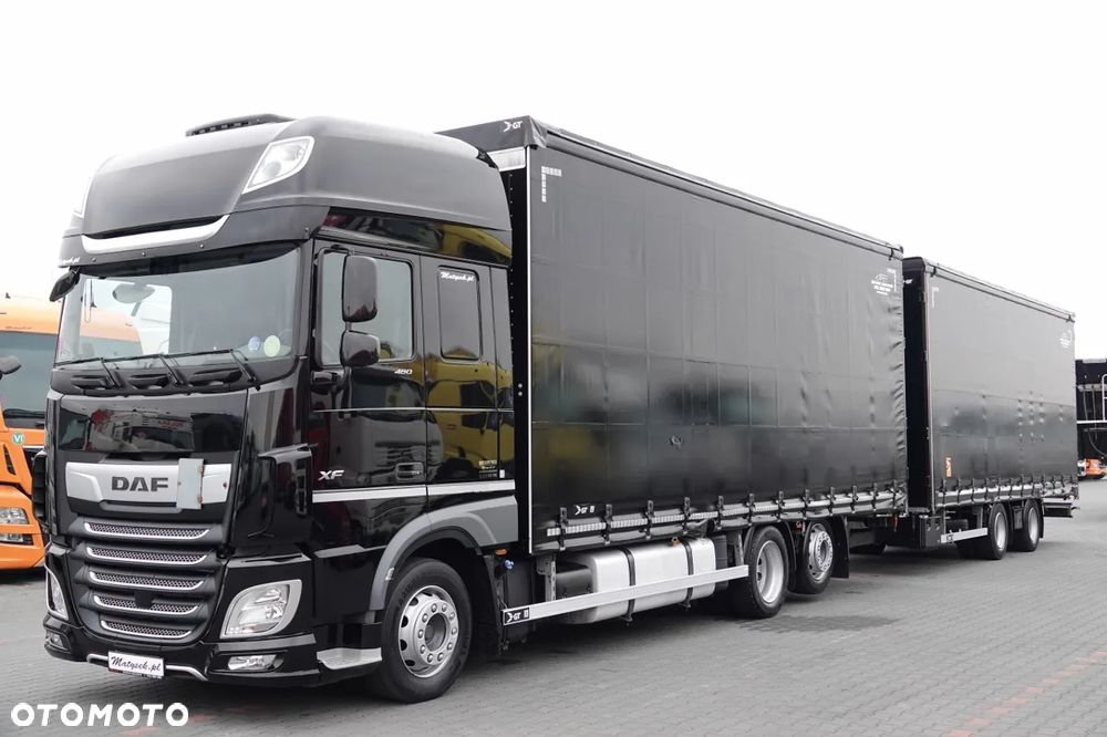 DAF XF 480 / ZESTAW TANDEM 120 M3 / PRZEJAZDOWY / KLIMA POSTOJOWA / 7,7 M + 7,7 M / 2022 ROK / - 1