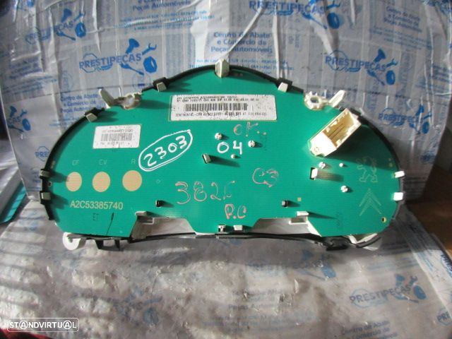 Quadrante 96665881XT CITROEN C3 A51 FASE 1 2011 1.4I 75CV 5P VERMELHO KM/H DIGITAL - 2
