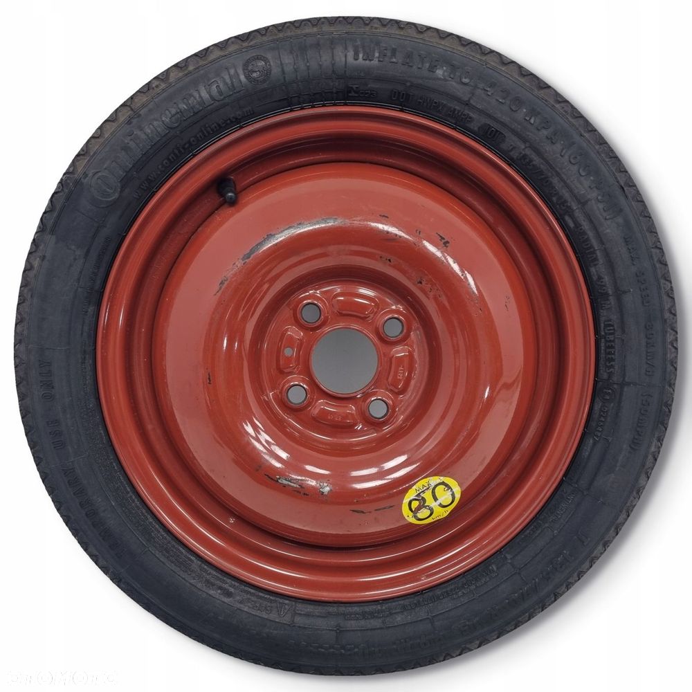 KOŁO DOJAZDOWE Suzuki Swift MK6 IV VI VII 135/70 R15 4x100 15X4T dojazdówka - 1