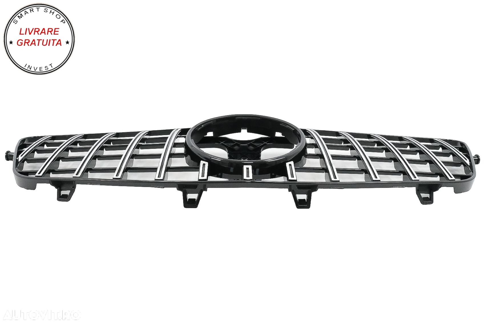Grila Centrala Mercedes E-Class W212 S212 (2009-2013) GT-R Panamericana Design- livrare gratuita - 4