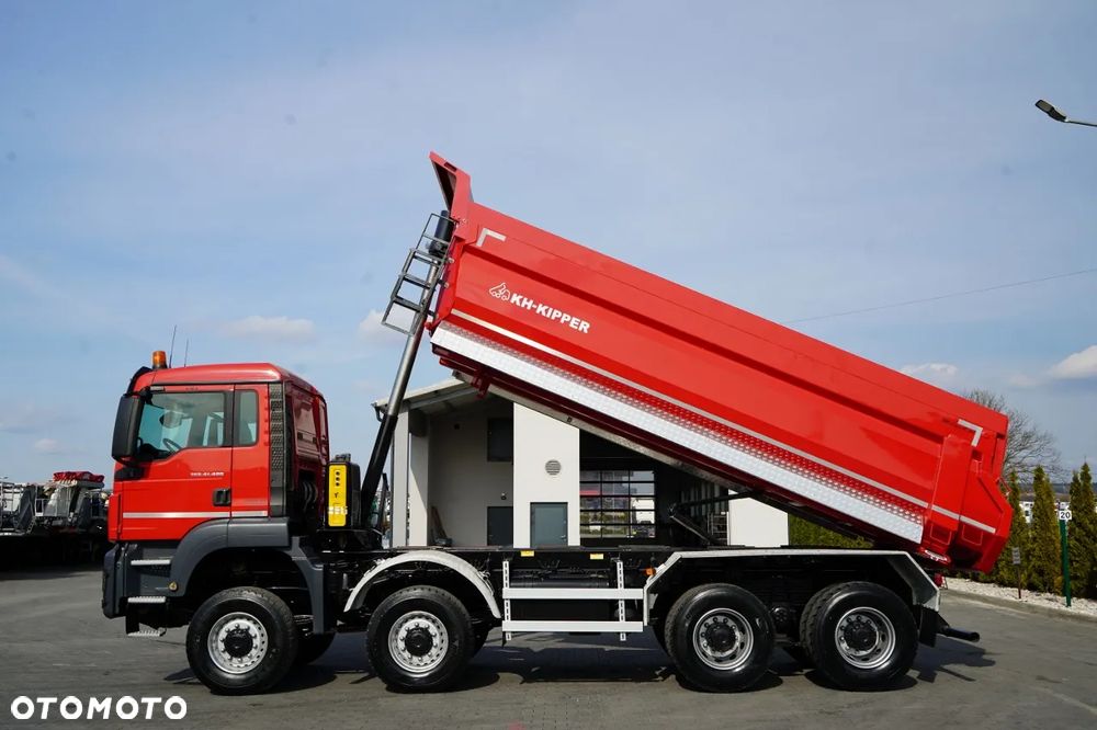 MAN TGS 41.480 / 8X8 / WYWROTKA TYLNOZSYPOWA / KH KIPPER / AUTOMAT / EURO 6 - 3