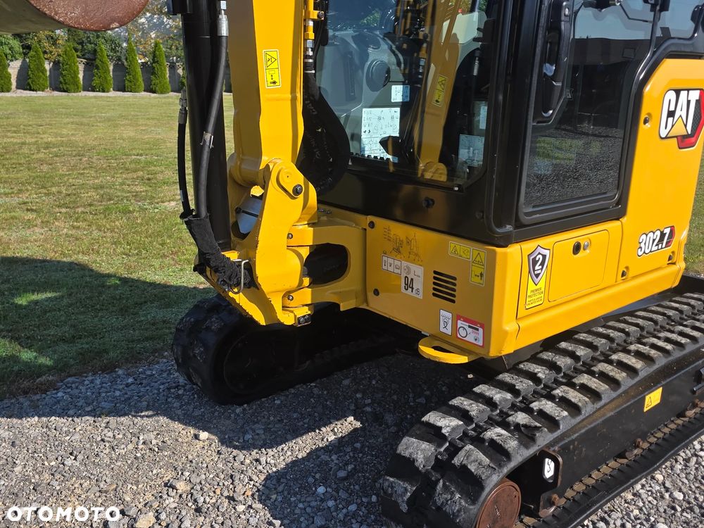 Caterpillar CAT 302.7 CR mini koparka szybkozłącze 3 łyżki piękna serwisowana 1 wł JCB sprowadzona w oryginale - 12